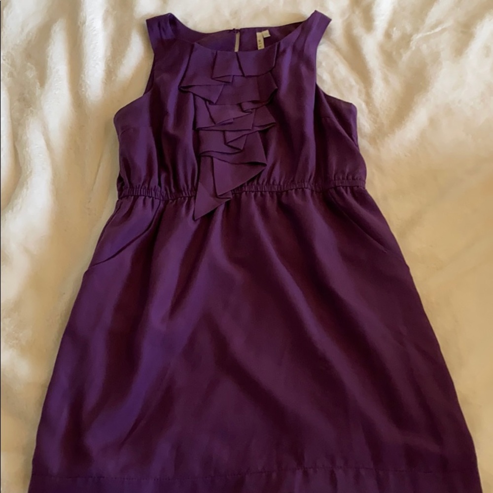 Plum summer work dress